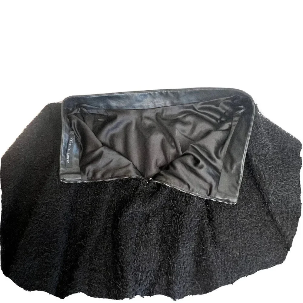 Gaoweix Xinzhan Paris Atelier Skirt Fuzzy Size L Black Witchy Whimsigoth Ballet